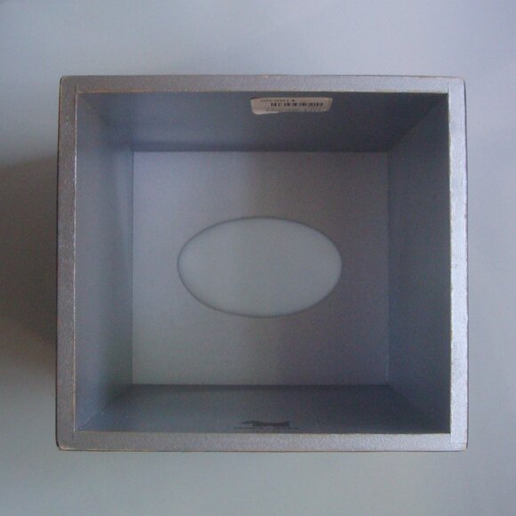 MIKE+ALLY NYC Crystal Ebony Black Boutique Tissue Box Cover *with flaws* - Picture 8 of 10